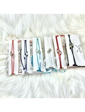 Set of 6 Multi-Color Friendship Bracelets Adjustable Cord Gift Set